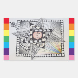 Studio 40: Kärlek är Kärlek Rektangulärt Klistermärke