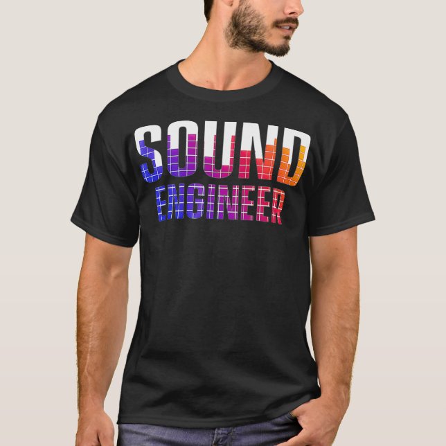 Studio Audio Engineer Tools Sound Guy Tech  T Shirt (Framsida)