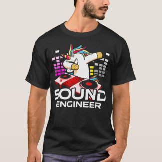 Studio Audio Ingenjör Art Roligt Ljud Guy Tech T Shirt