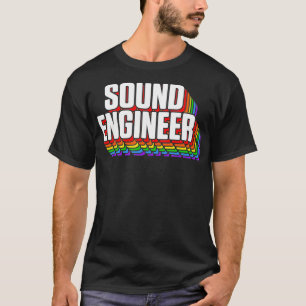 Studio Audio Ingenjör Roligt Sjunga Ljud Guy Tech T Shirt