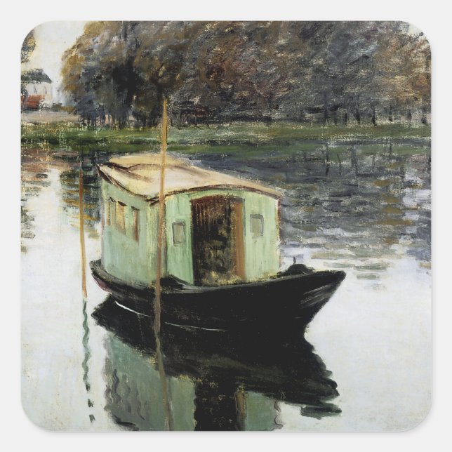 Studio Boat Fyrkantigt Klistermärke (Framsida)