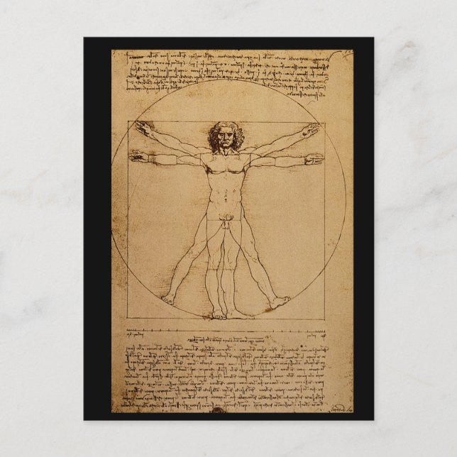 Studio del Corpo Umano_Studies av styr Vykort (Framsida)
