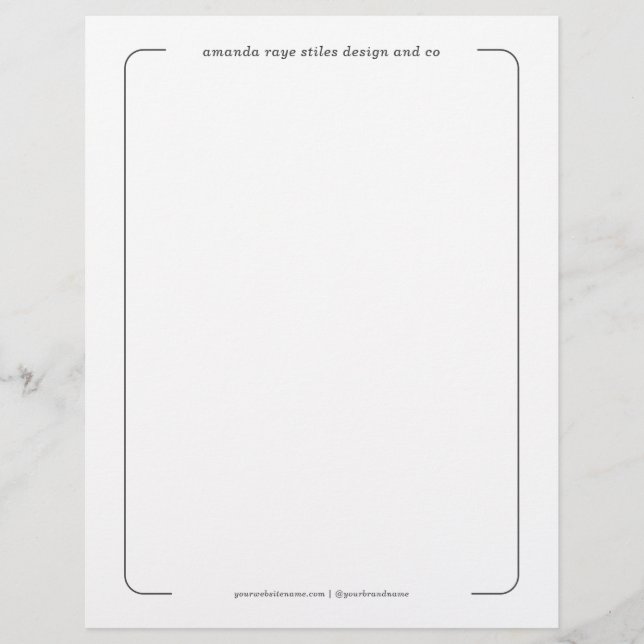 Studio för minimalistisk Inredingsdesign av varumä Reklamblad (Framsidan)