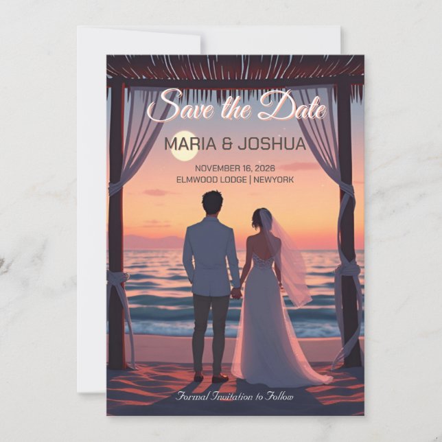 Studio Ghibli Stil Spara Datum Inbjudan (Framsida)