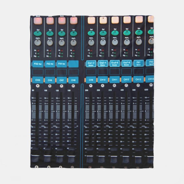 Studio ljud-mixer, teknisk utrustning för bättre n fleecefilt (Framsidan)