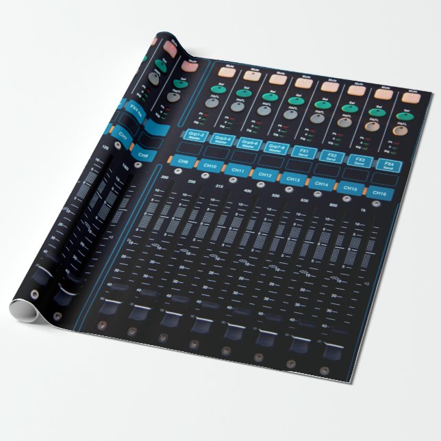Studio ljud-mixer, teknisk utrustning för bättre n presentpapper (Utrullad)