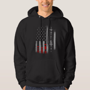 Studio Ljudtekniker USA Flagga Ljudtekniker Tech Hoodie