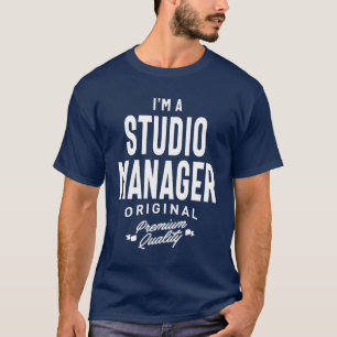 Studio Manager Gift Funny Job Title Professional T Shirt