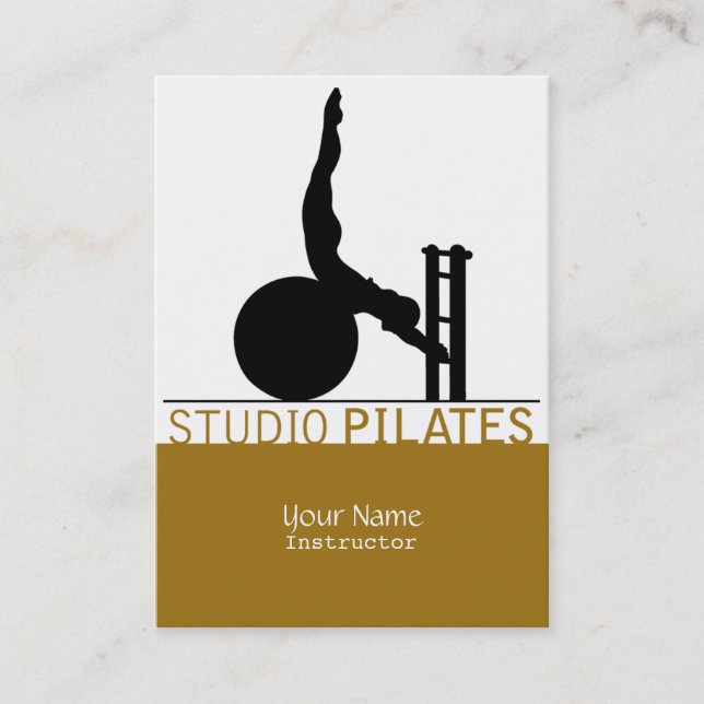 Studio Pilates - Business, Schedule Card Tidsbeställning Kort (Framsida)