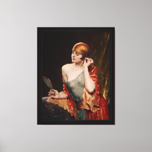 Studio Spegel av Albert Henry Collings Canvastryck