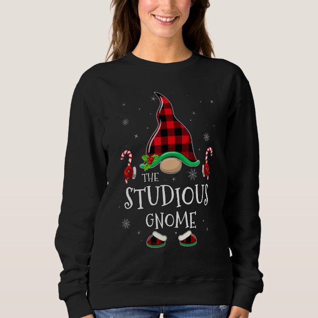 Studious Gnome Buffalo Plaid Matching Family Chris T Shirt (Framsida)