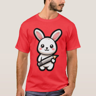 Studious Kawaii Bunny T Shirt