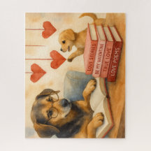 Studious Pooch Hearts