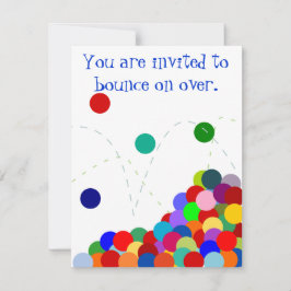 Studsa partyinbjudan inbjudningar