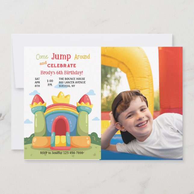 Studsfoto-inbjudan Inbjudningar (Framsida)