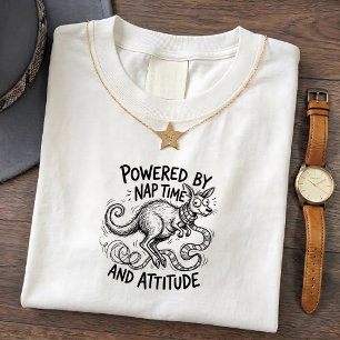 Studskuttande Aussie-känguru T-Shirt Roligt Humor