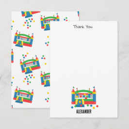 Studsmatta Hoppborg Ball Söta Barn Tack Kort