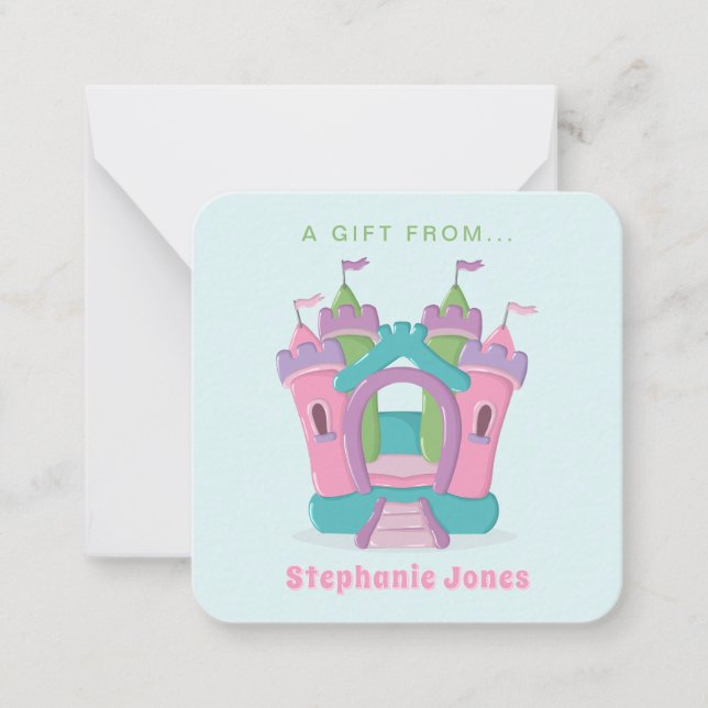 Studsmatta Party Anteckningskort (Framsida)