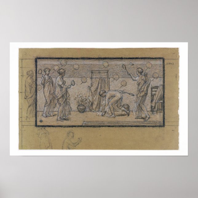Study for Battledore and Shuttlecock, c.1871 (chal Poster (Framsidan)