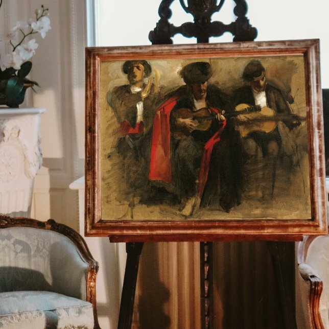 Study for Seated Musician, Sargent Poster (Skapare uppladdad)