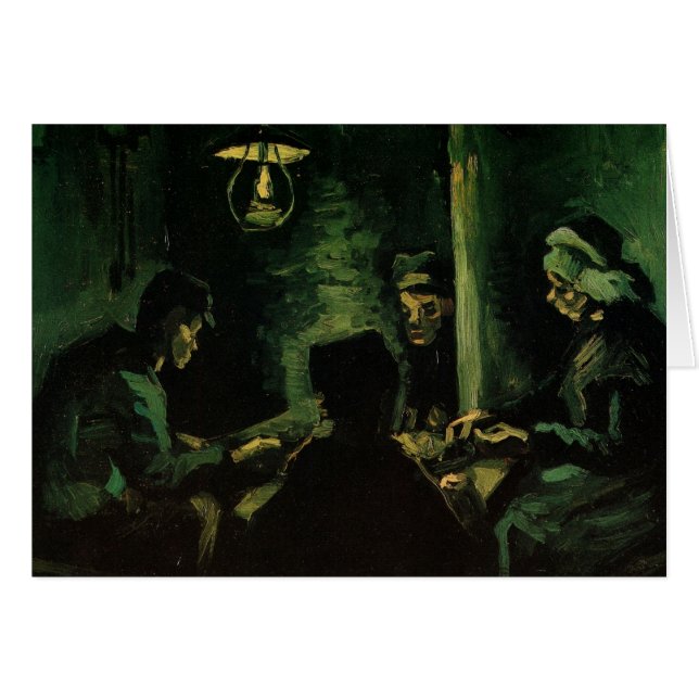Study for the Potato Eaters by Vincent van Gogh Hälsningskort (Framsidan Horizontal)