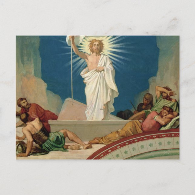 Study for the Resurrection of Jesus, 1860 Vykort (Framsida)