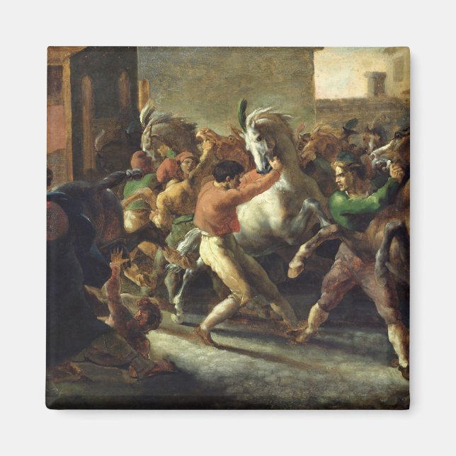 Study for the Tävling of the Barbarian Horses, 181 Magnet (Framsidan)