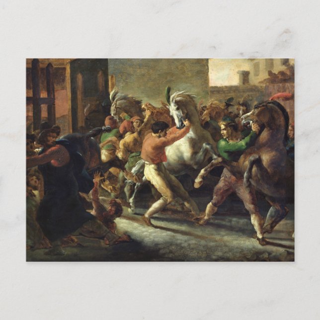 Study for the Tävling of the Barbarian Horses, 181 Vykort (Framsida)