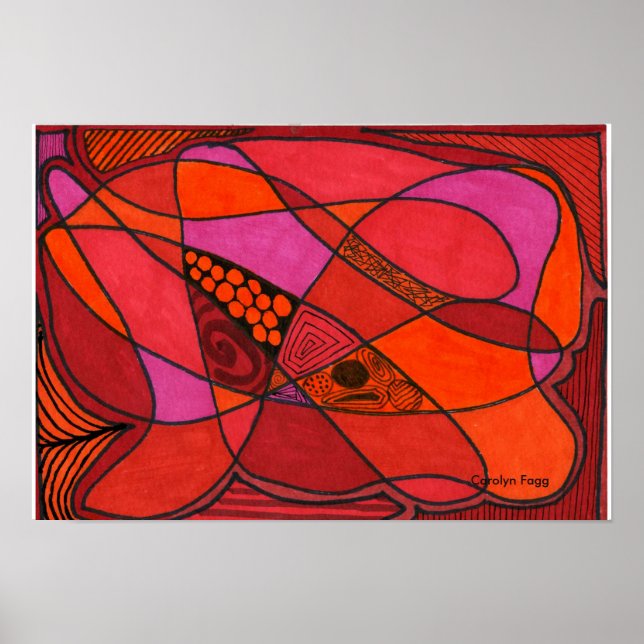 "Study in " Design by Carolyn Fagg Poster (Framsidan)