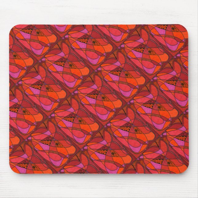 "Study in " Tiled Abstract Design Mousepad Musmatta (Framsidan)