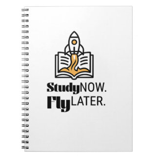 Study Now Fly Later – Student Motivation Anteckningsbok