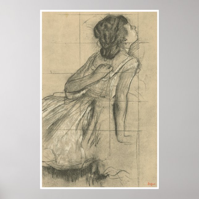Study of a Dancer, 1874 - Edgar Degas Poster (Framsidan)