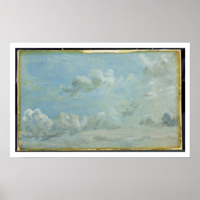 Study of Cumulus Clouds, 1822 (oil on papper put) Poster (Framsidan)