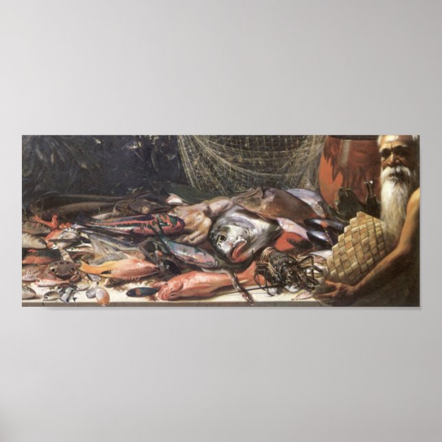 "Study of Hawaiian Fish" - Hubert Vos Poster (Framsidan)