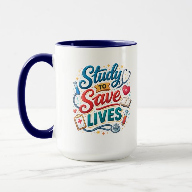 Study to Save Lives | Doctor Appreciation Mugg (Vänster)