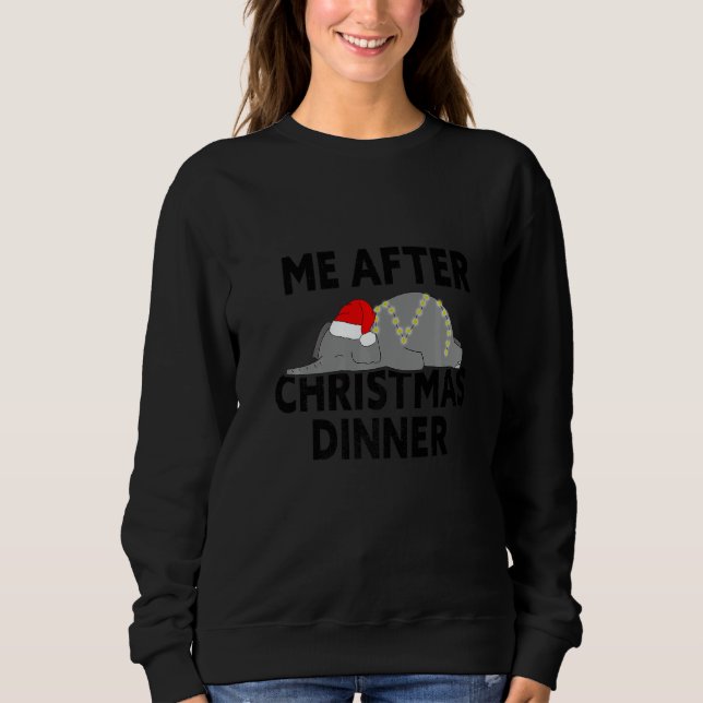 stuffed after christmas dinner   t shirt (Framsida)