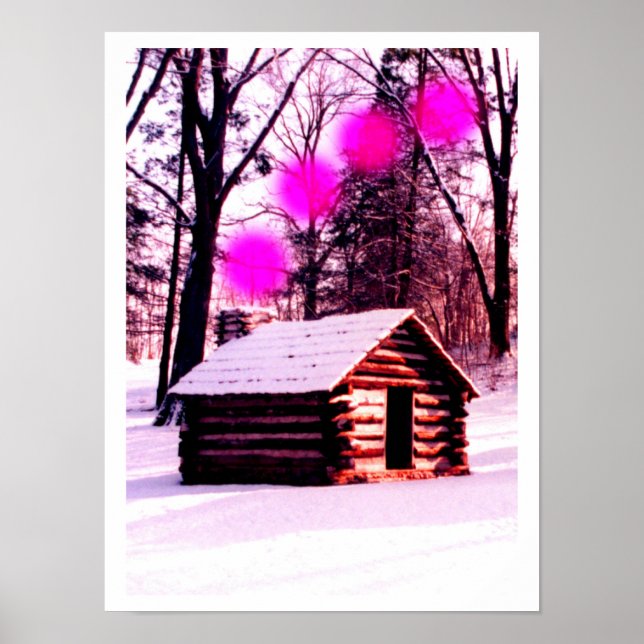 Stuga i skogen poster (Framsidan)