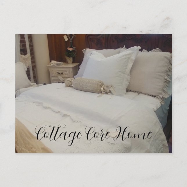 STUGA KÄRNA HEM Varm Mysig Säng Hem Dekor Vykort (Framsida)
