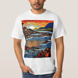 Stuga på kusten t shirt