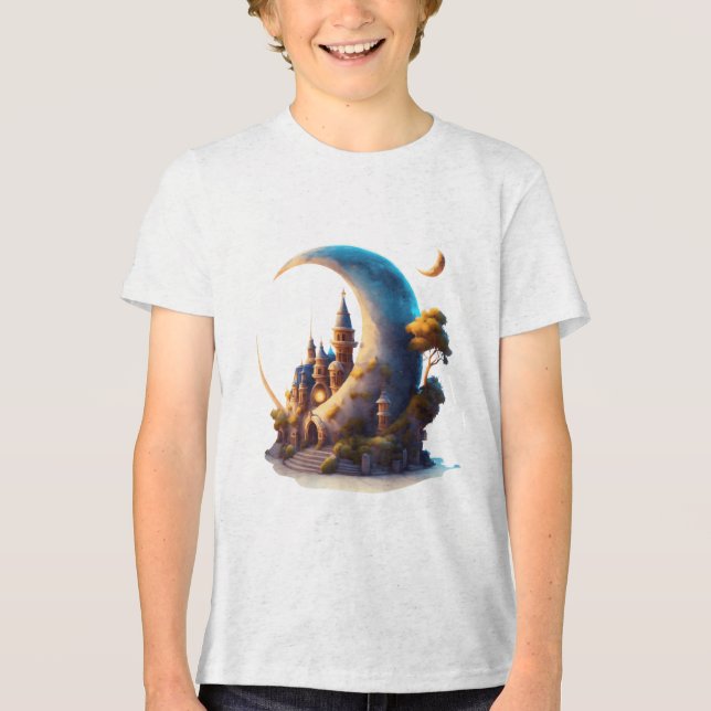 Stuga på månen t shirt (Framsida)