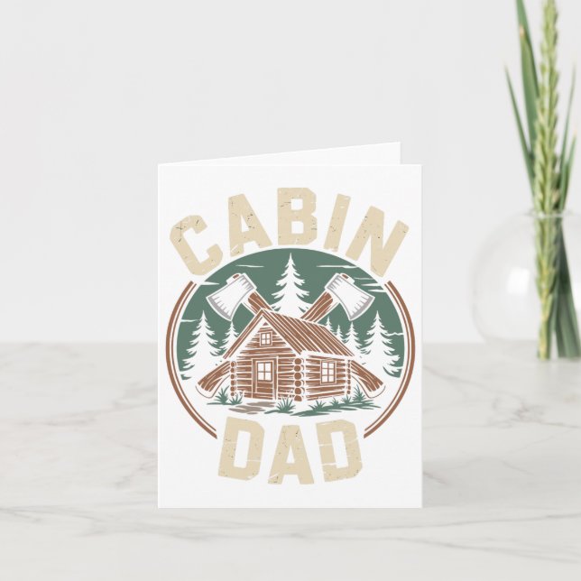 Stuga Pappa Fars dag Utomhus Camping Stuga Camp Kort (Framsida)