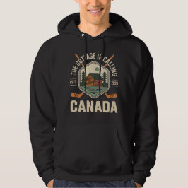Stugan kallar Kanada Rolsk kärlek Valentin Hoodie