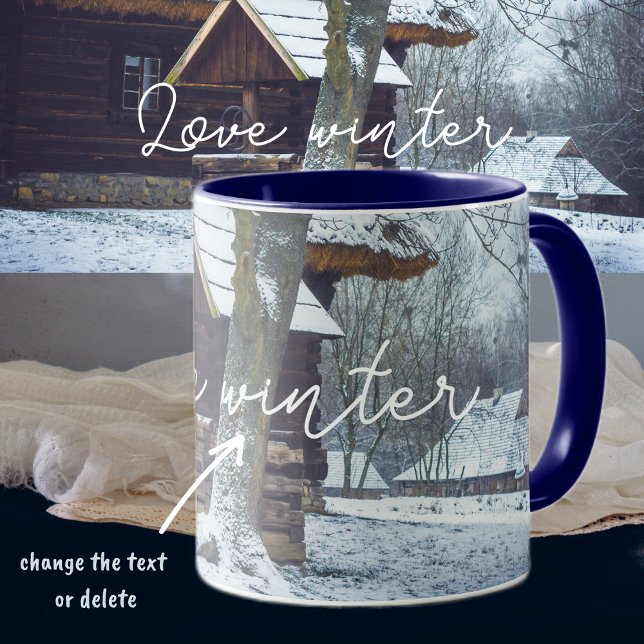 stugan land i snö mugg (Skapare uppladdad)