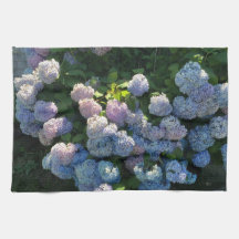 Stugdekoration Hydrangea Bomull Kökshandduk