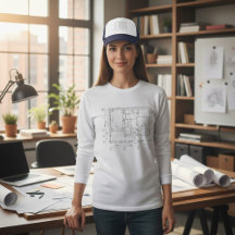 Stuggrundplan Ritning Kvinnors Bella+Canvas