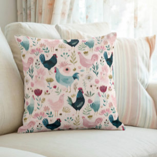 Stugidyll Floral Kyckling Kudde