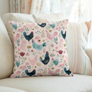 Stugidyll Floral Kyckling Kudde