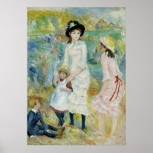 Stugidyll Renoir Kustbarndom Måleri Poster