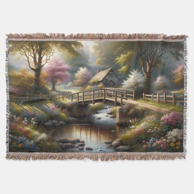 Stugidyll Springbro Stugscen Filt (Framsidan)