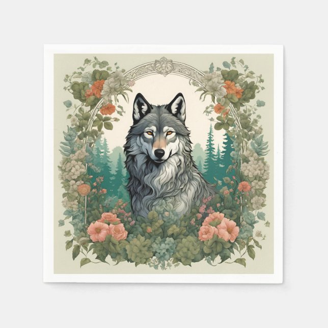 Stugidyll Wolf Pappersservett (Framsidan)